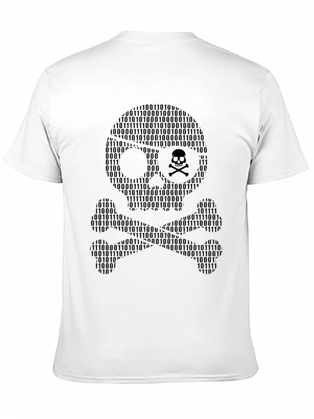 Binary Skull T-Shirt - Hacker Style
