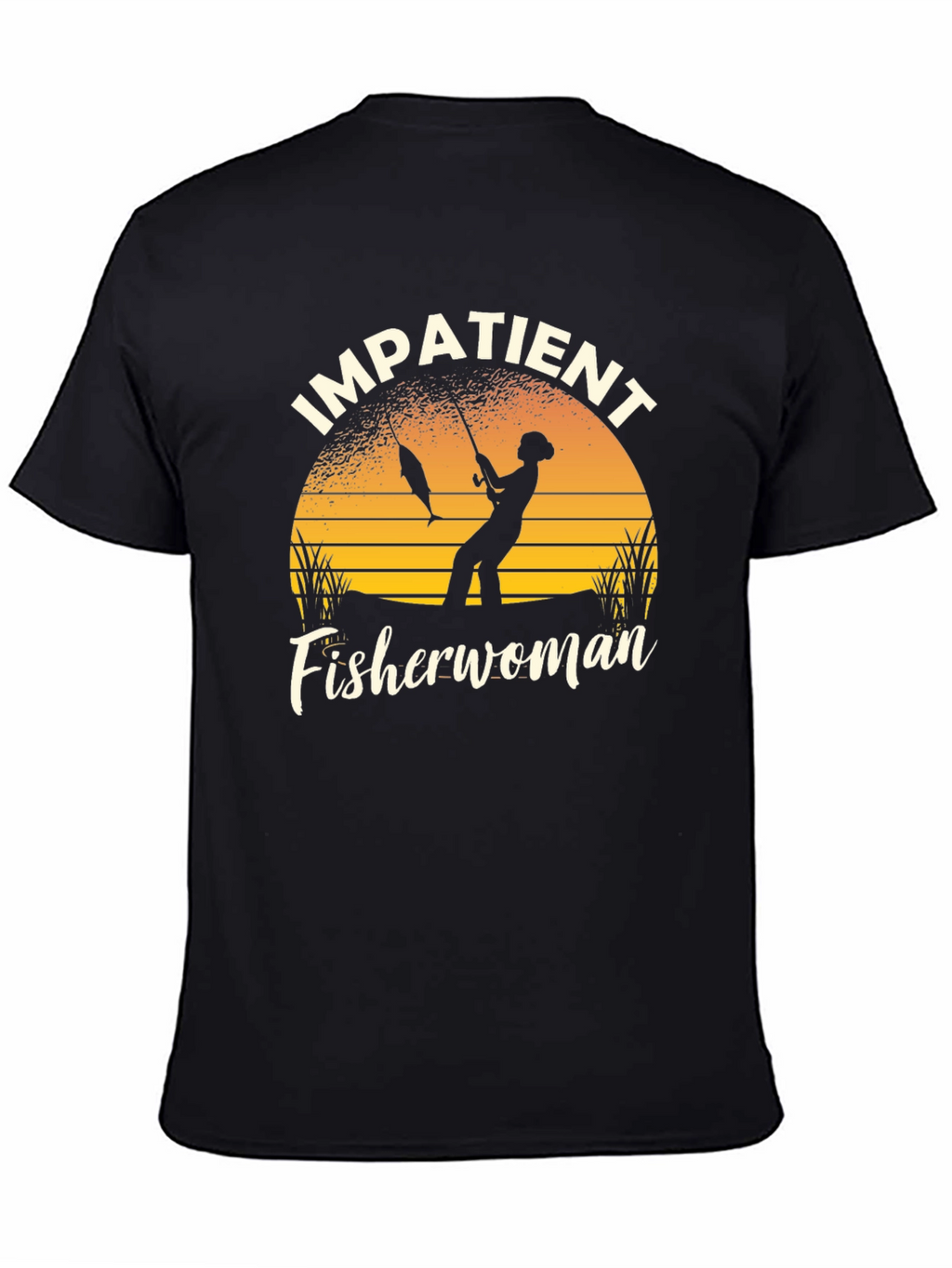 Impatient Fisherwoman Graphic T-Shirt