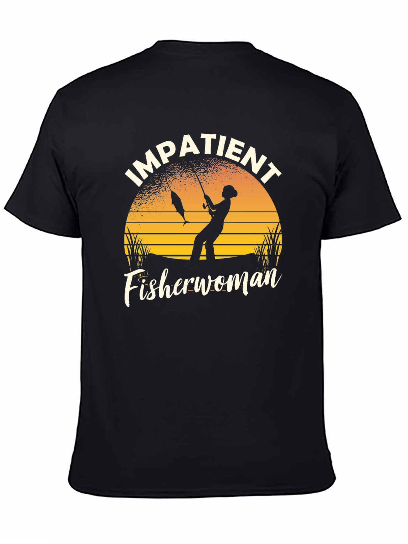 Impatient Fisherwoman Graphic T-Shirt