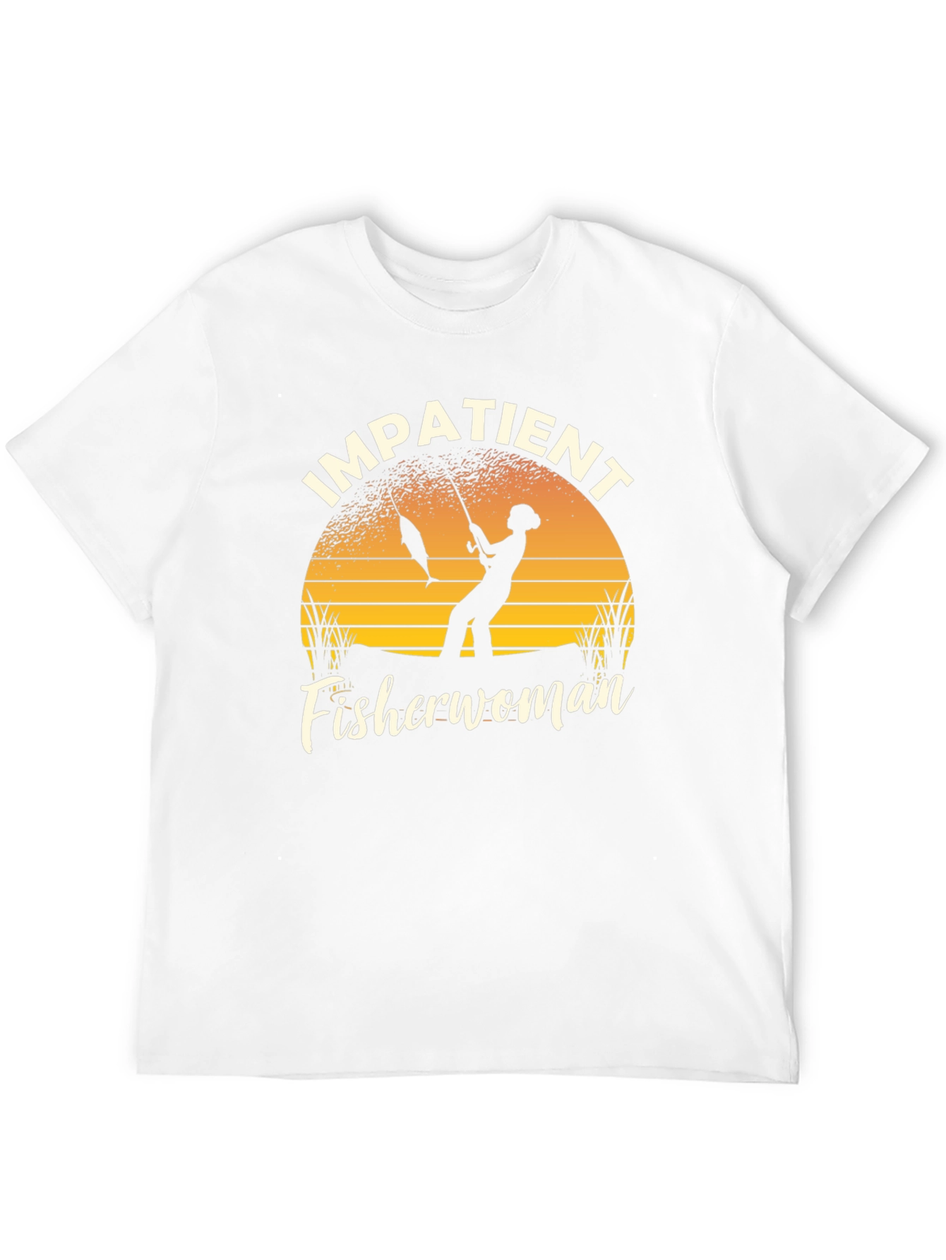 Impatient Fisherwoman Graphic T-Shirt