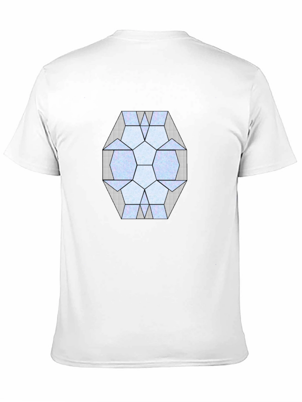 Geometric Pattern Black T-Shirt