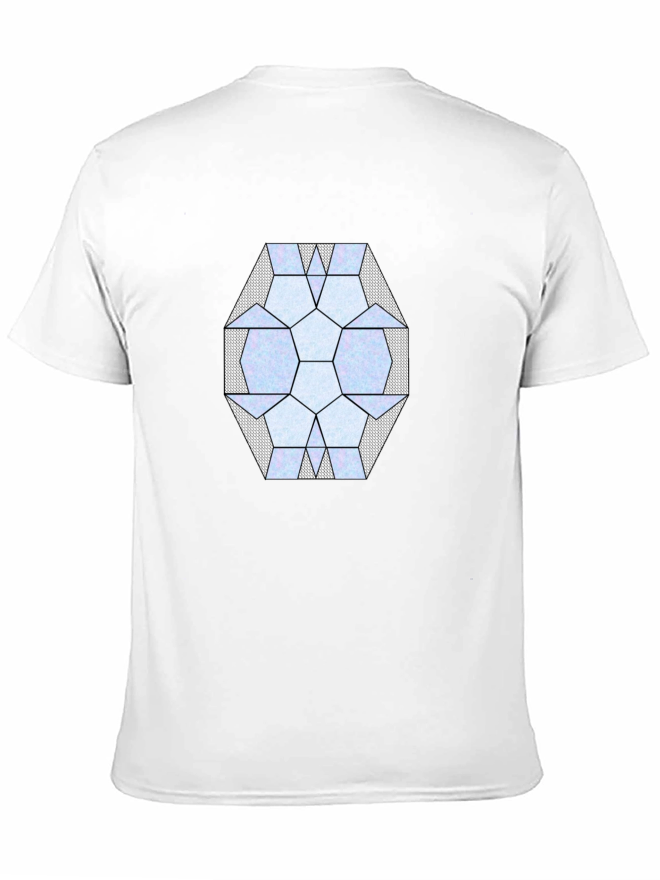 Geometric Pattern Black T-Shirt