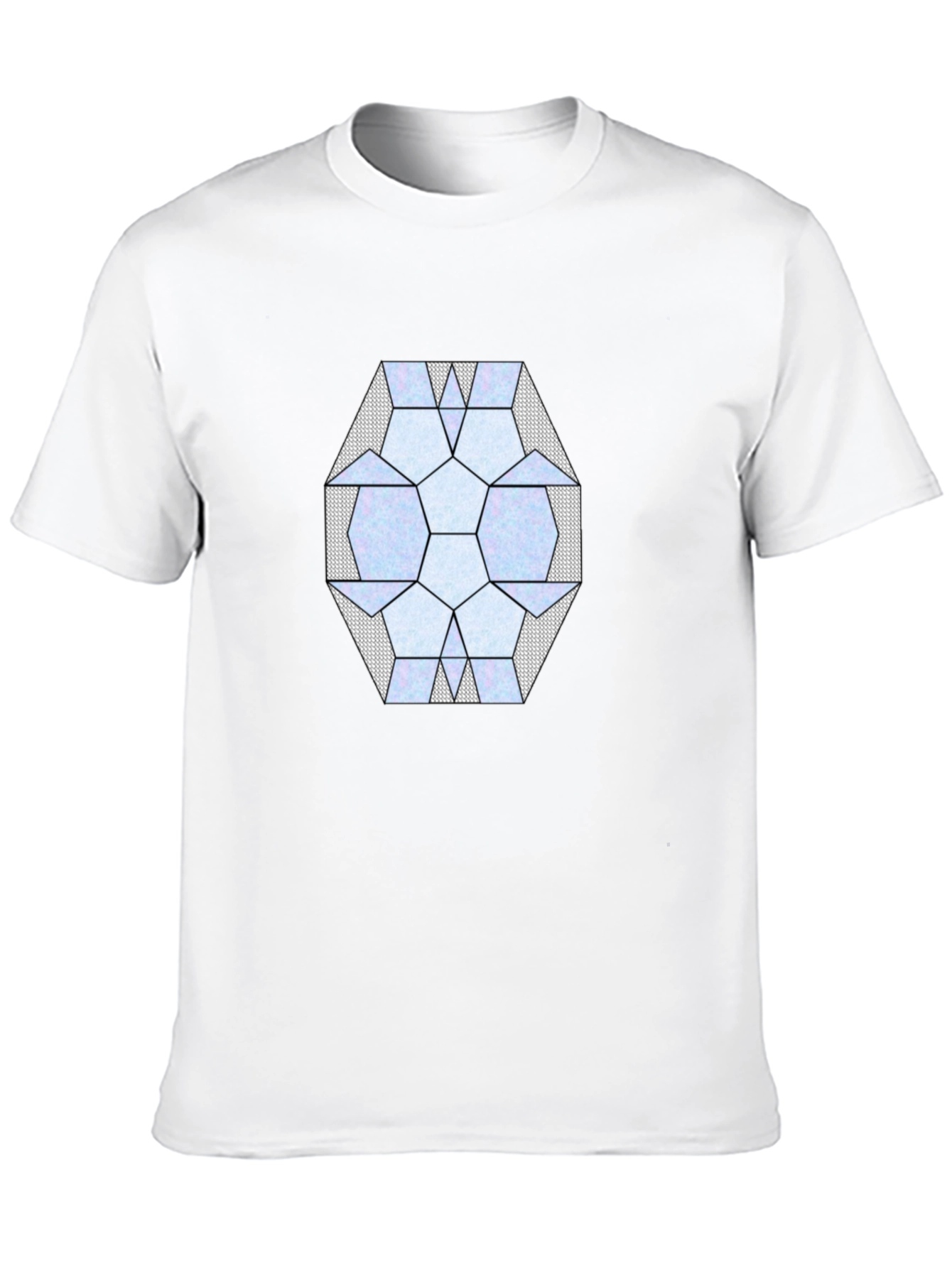 Geometric Pattern Black T-Shirt