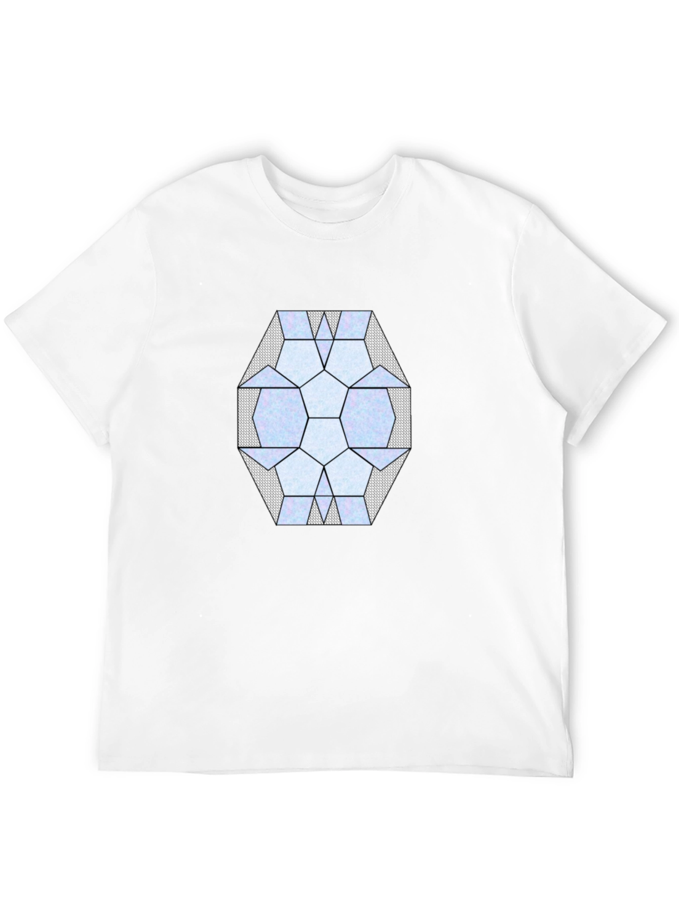 Geometric Pattern Black T-Shirt