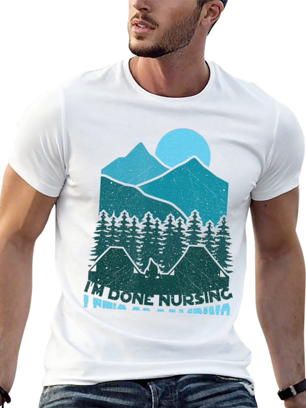 Im Done Nursing Im Going Camping T-Shirt