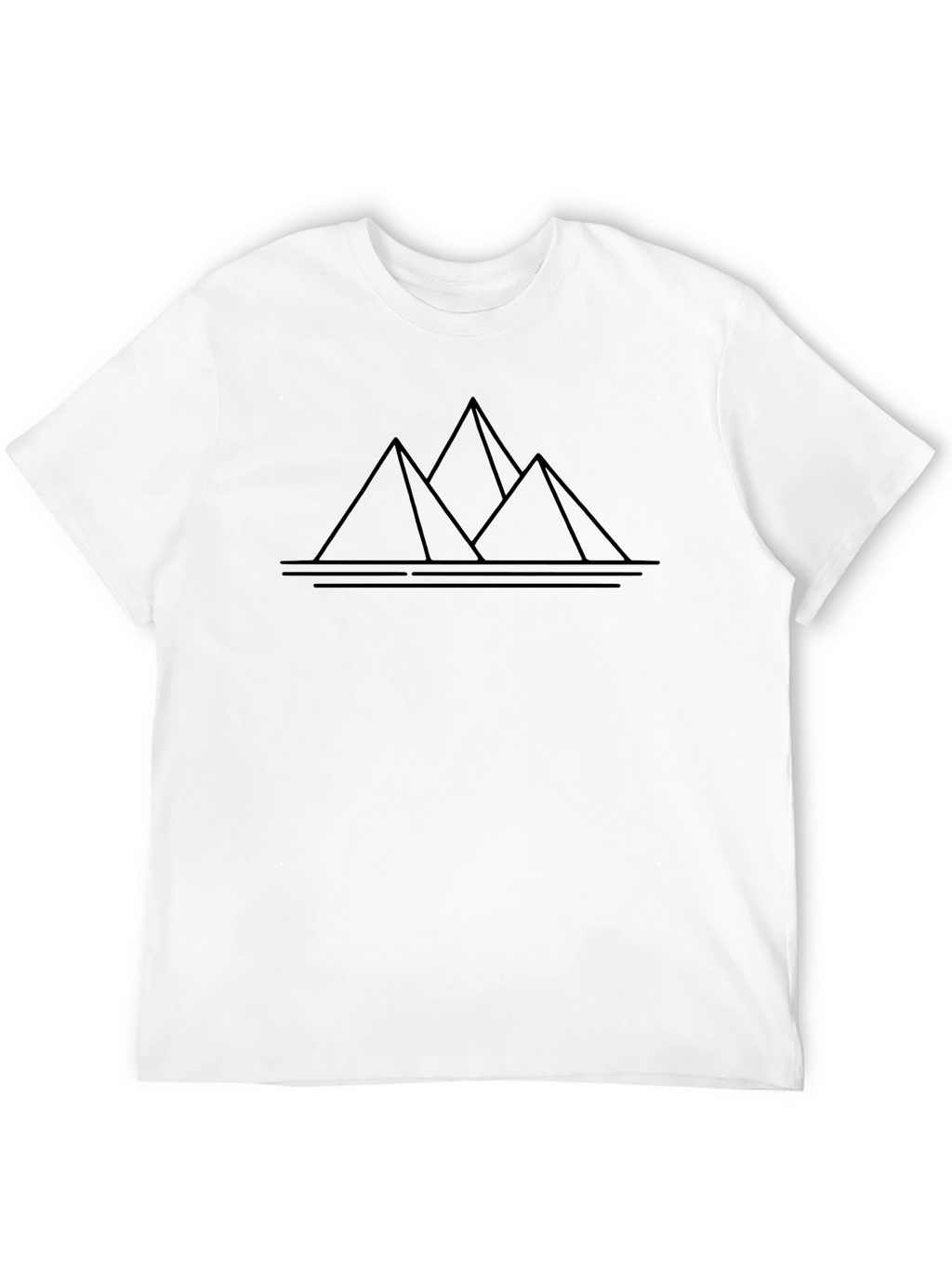 Minimalist Pyramid T-Shirt - Modern Desert Style
