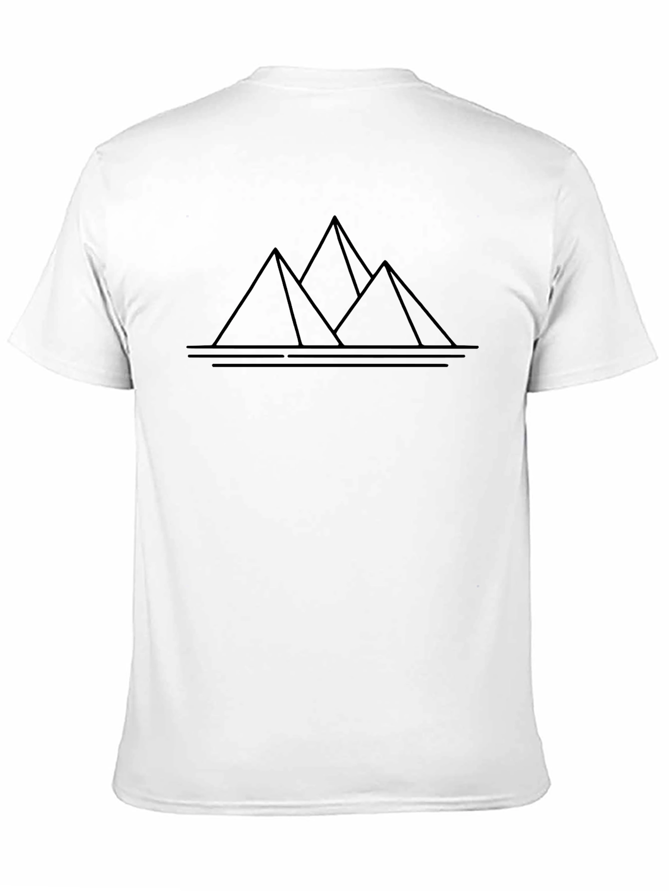Minimalist Pyramid T-Shirt - Modern Desert Style