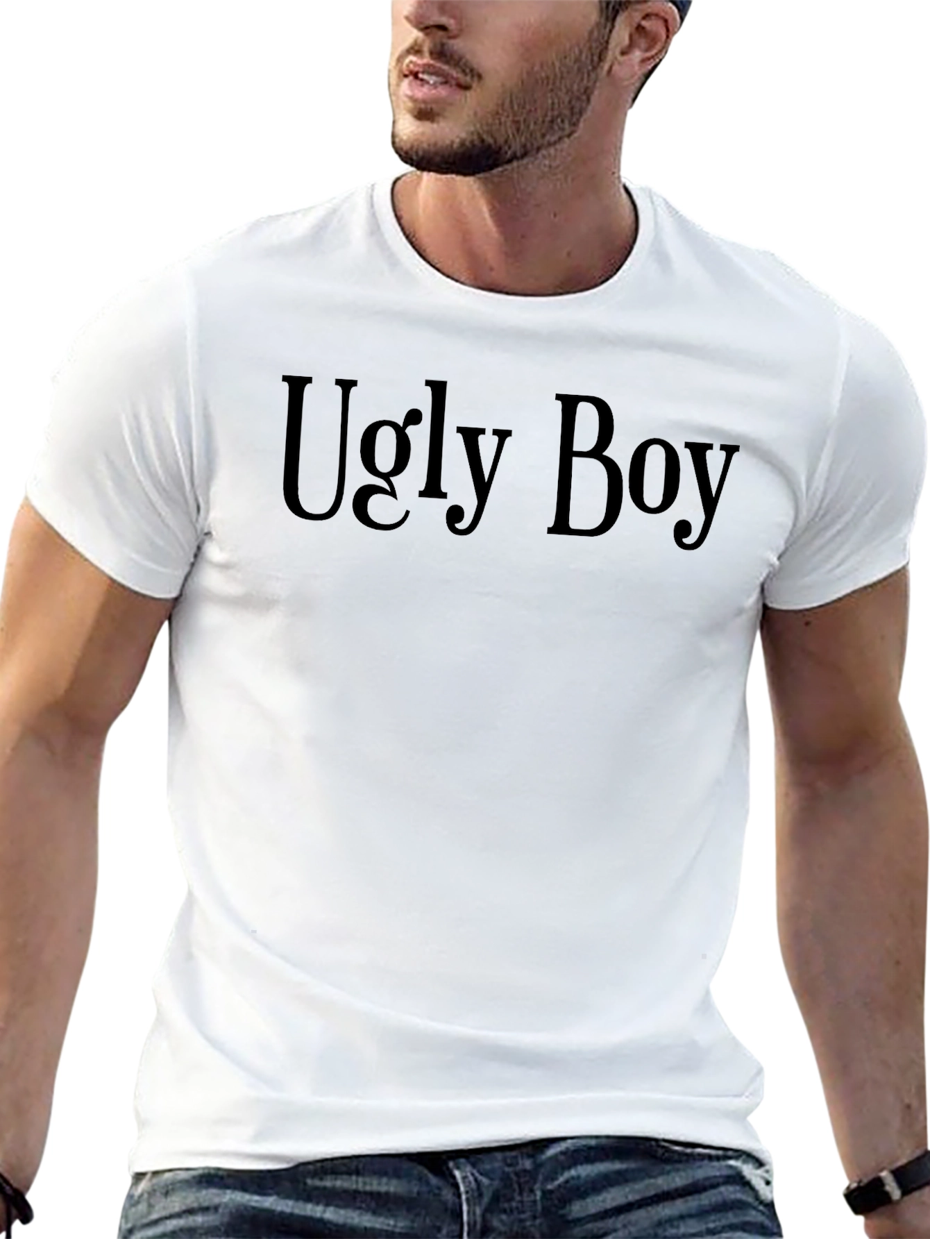 Ugly Boy Black T-Shirt - Statement Tee