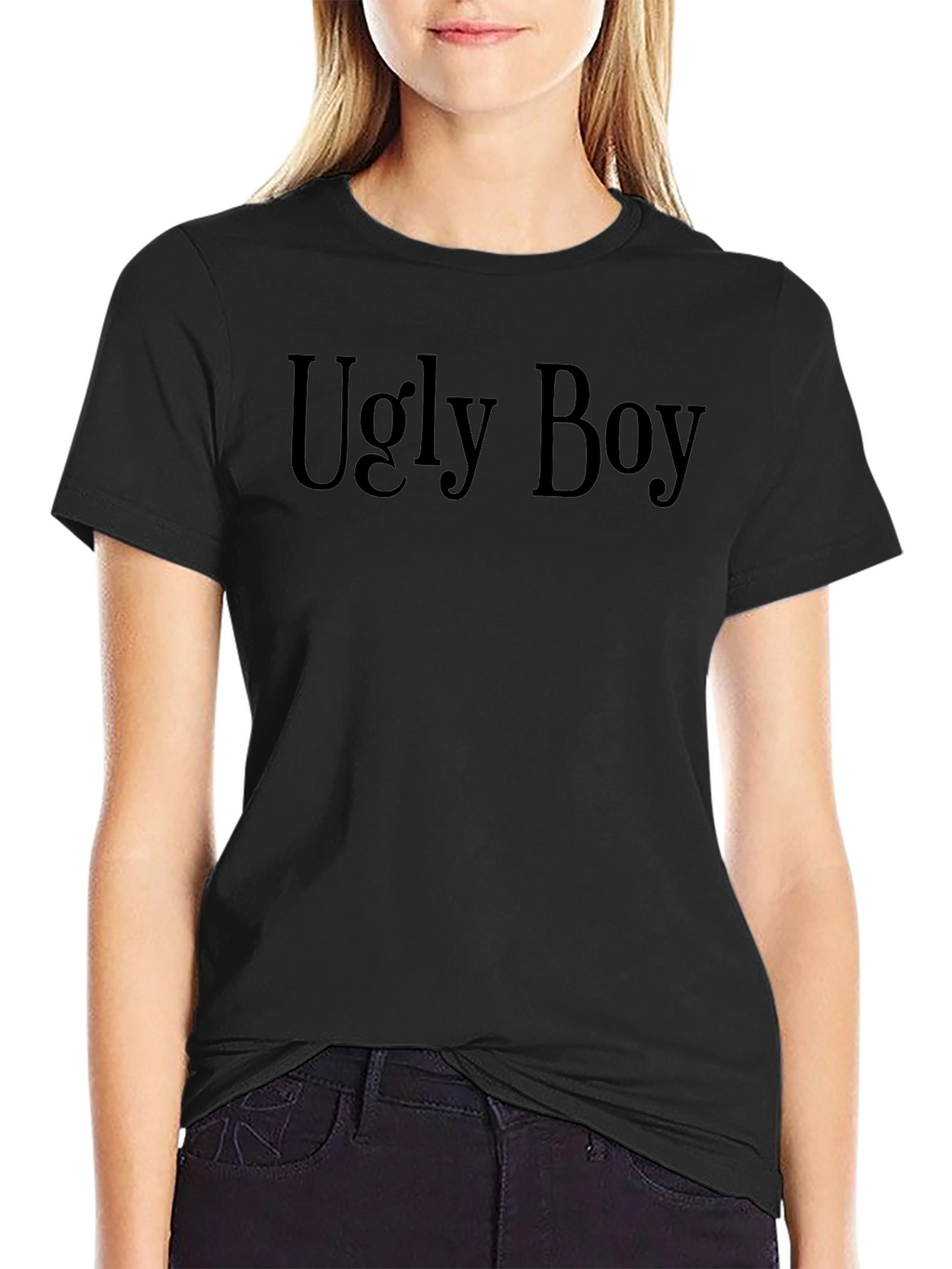 Ugly Boy Black T-Shirt - Statement Tee