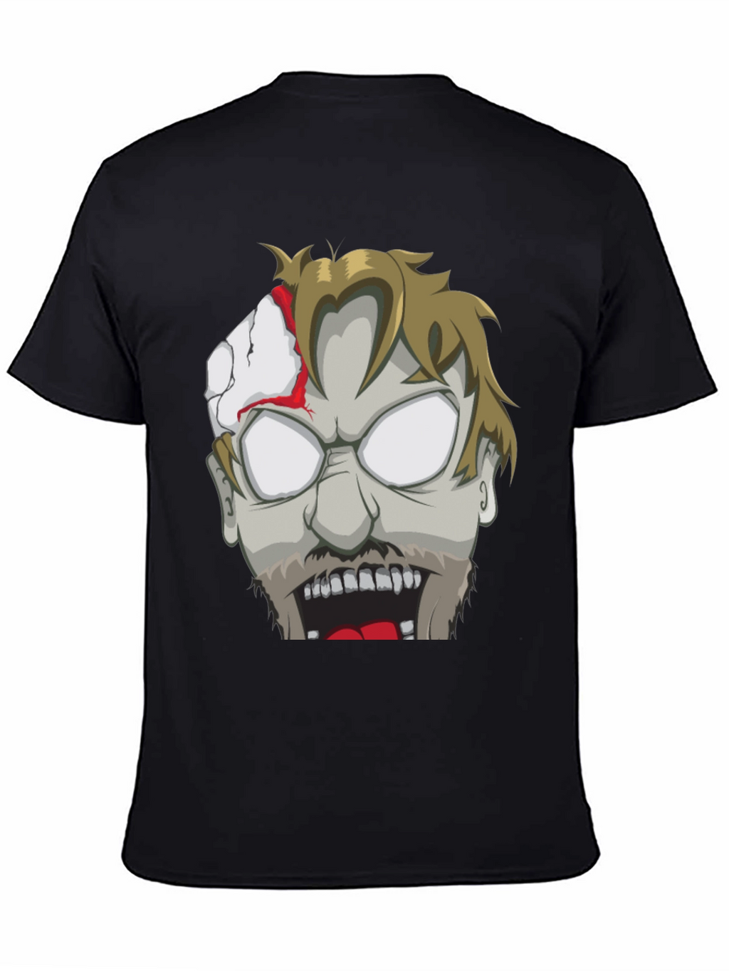 Zombie Face Graphic T-Shirt