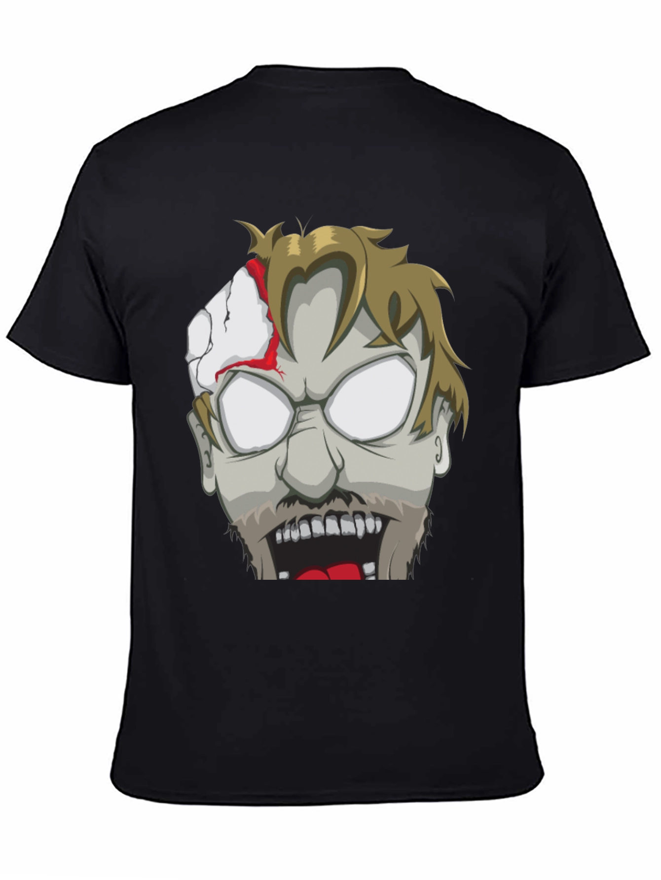 Zombie Face Graphic T-Shirt