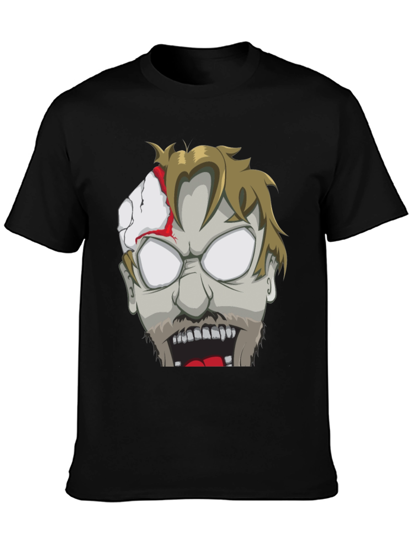 Zombie Face Graphic T-Shirt