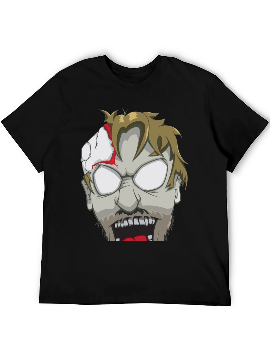 Zombie Face Graphic T-Shirt