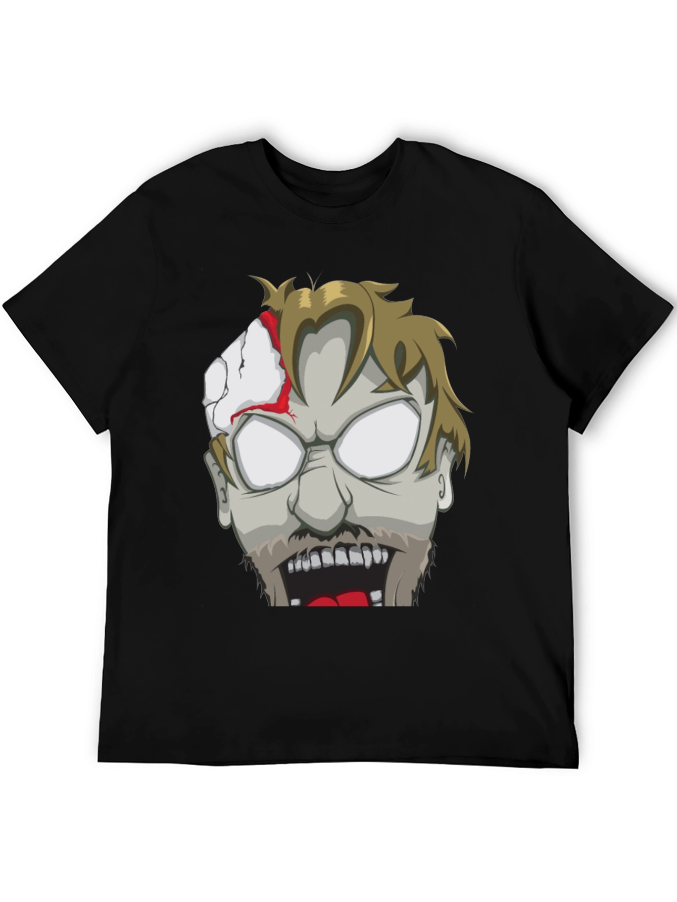Zombie Face Graphic T-Shirt