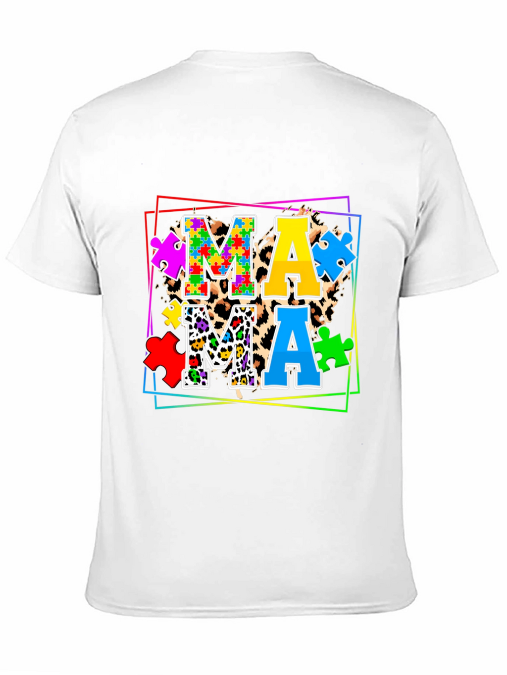 Mama Autism Puzzle Piece T-Shirt