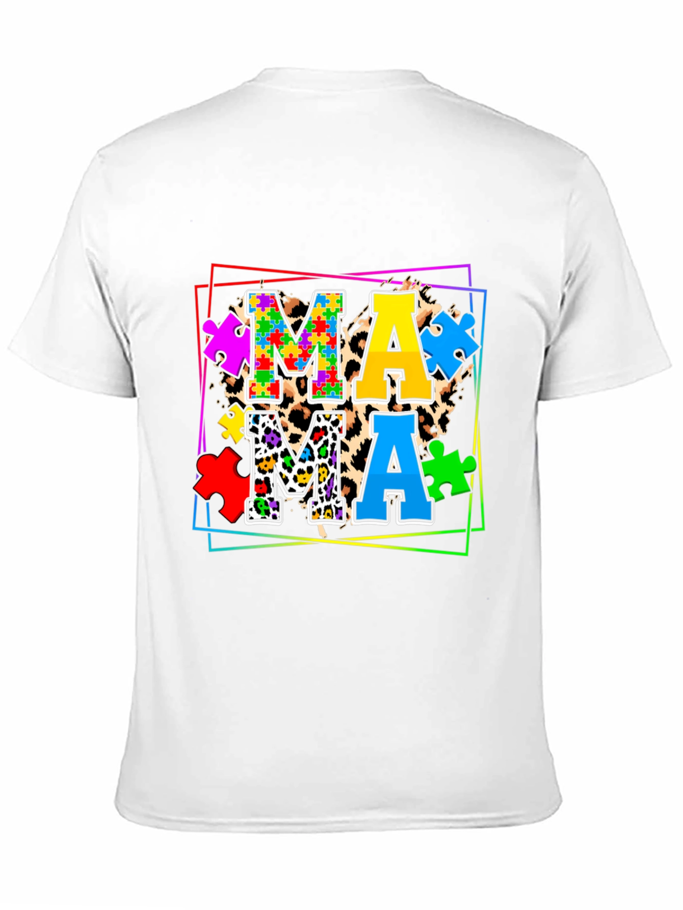 Mama Autism Puzzle Piece T-Shirt