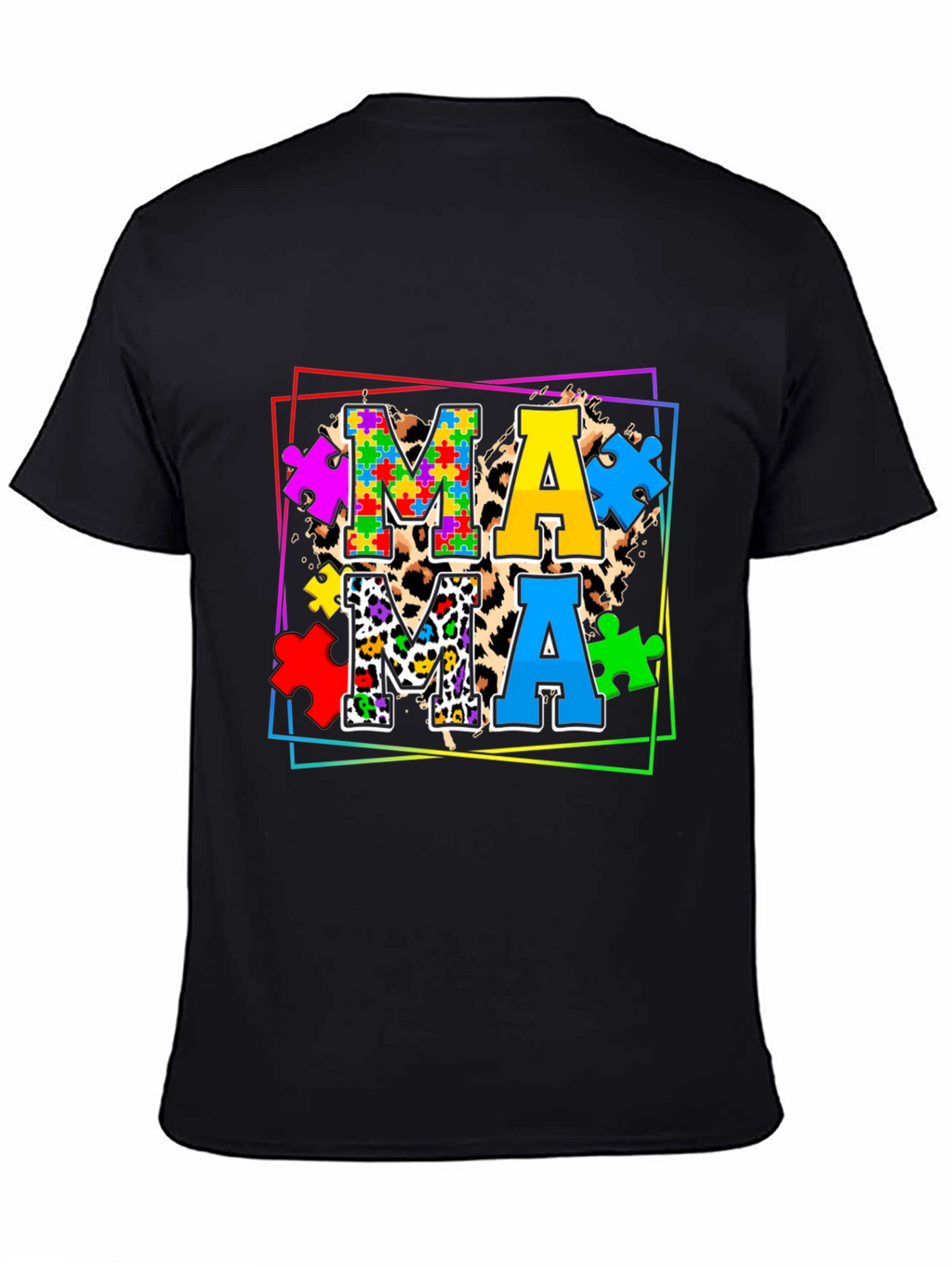 Mama Autism Puzzle Piece T-Shirt