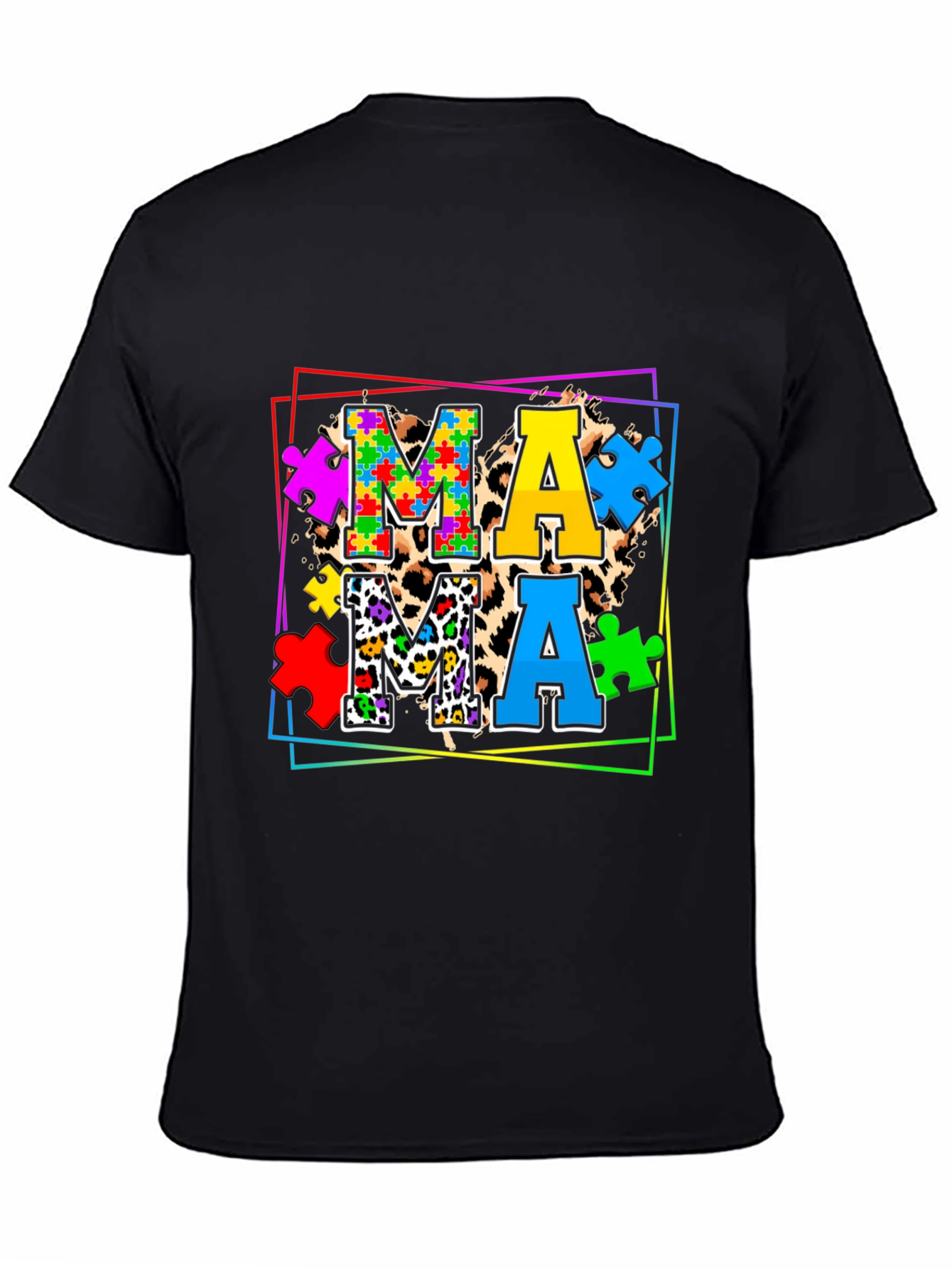 Mama Autism Puzzle Piece T-Shirt