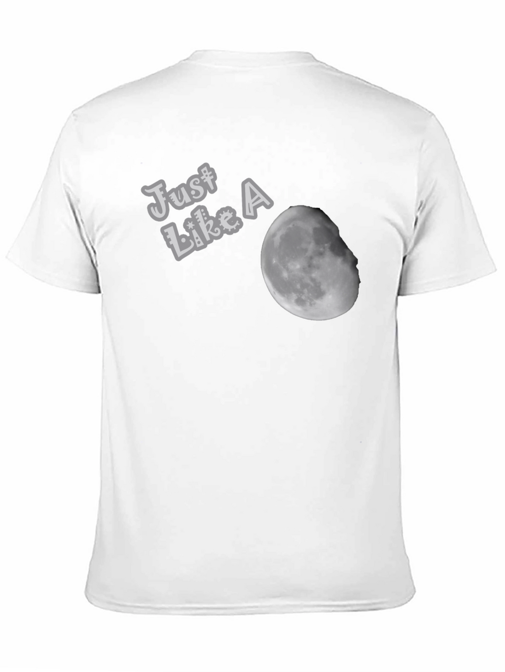 Just Like A Moon Black T-Shirt
