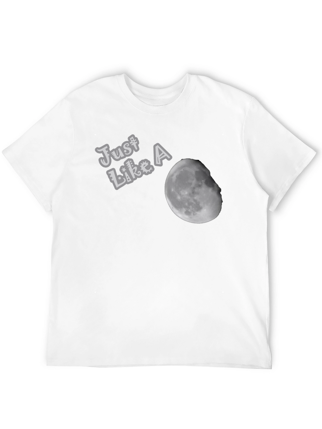 Just Like A Moon Black T-Shirt