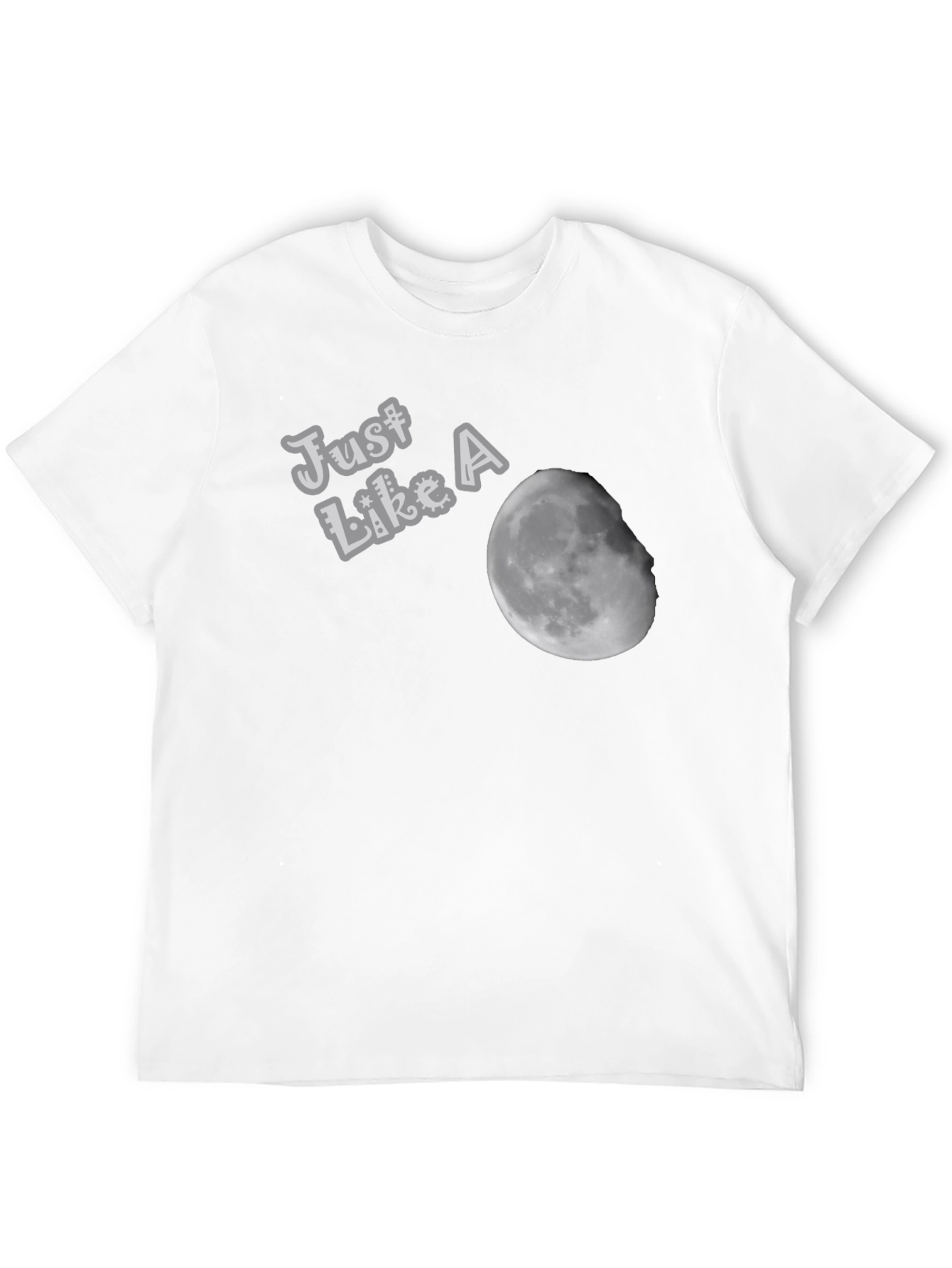 Just Like A Moon Black T-Shirt