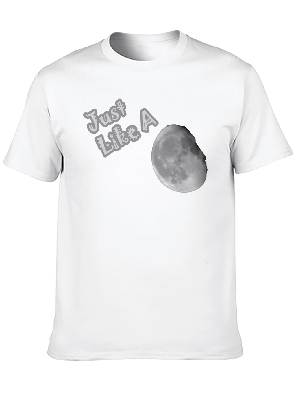 Just Like A Moon Black T-Shirt