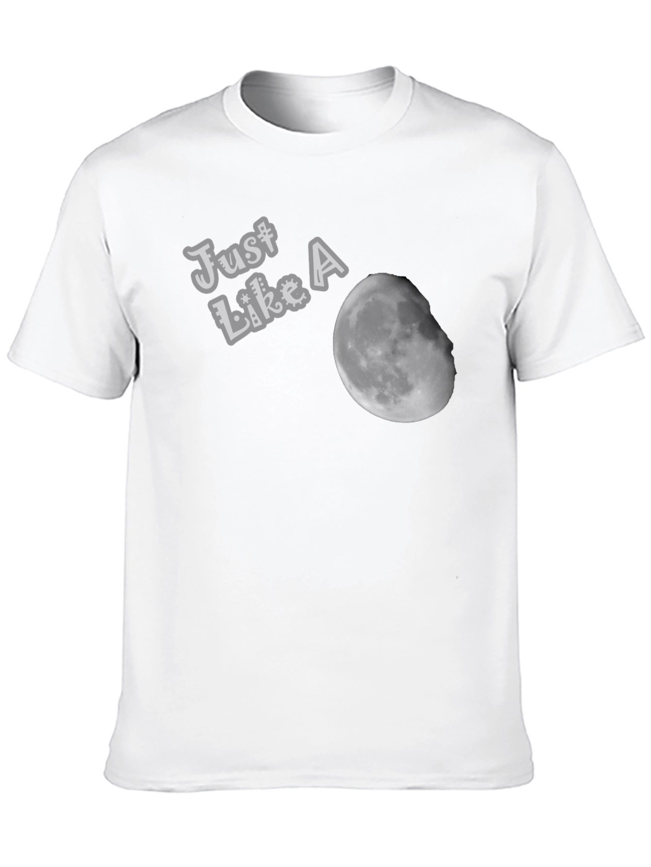 Just Like A Moon Black T-Shirt