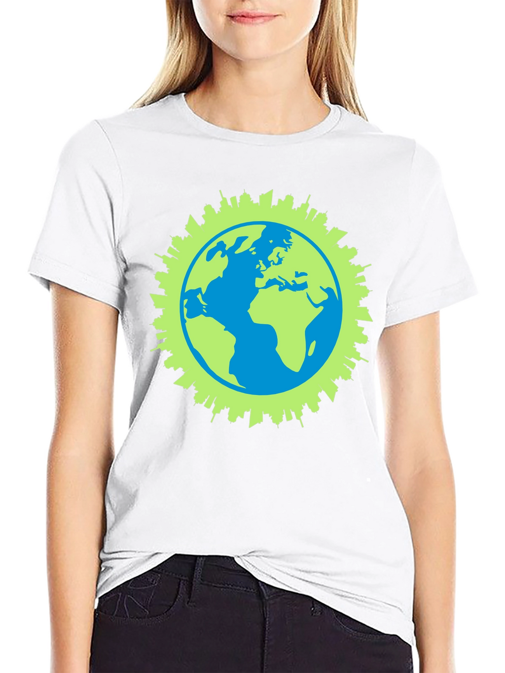 Eco-Friendly Earth Graphic T-Shirt