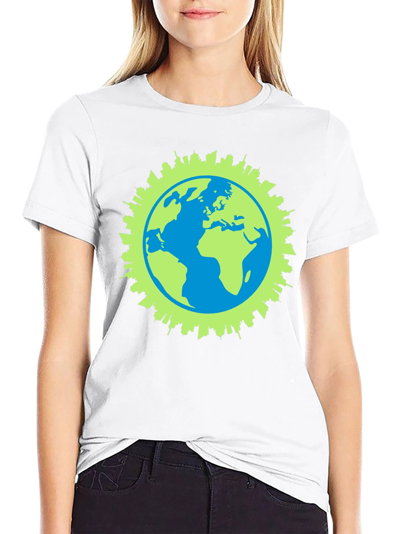 Eco-Friendly Earth Graphic T-Shirt
