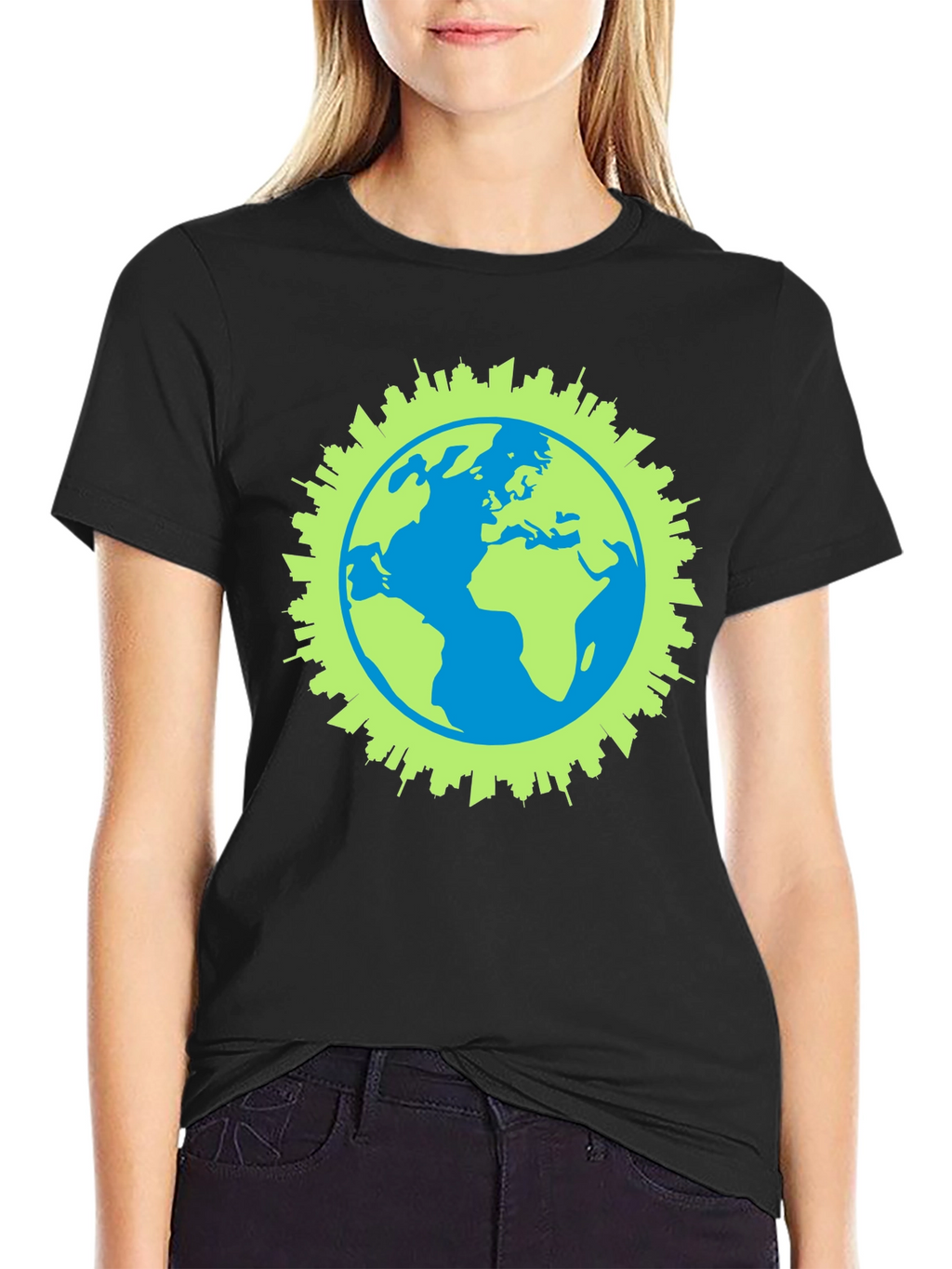 Eco-Friendly Earth Graphic T-Shirt