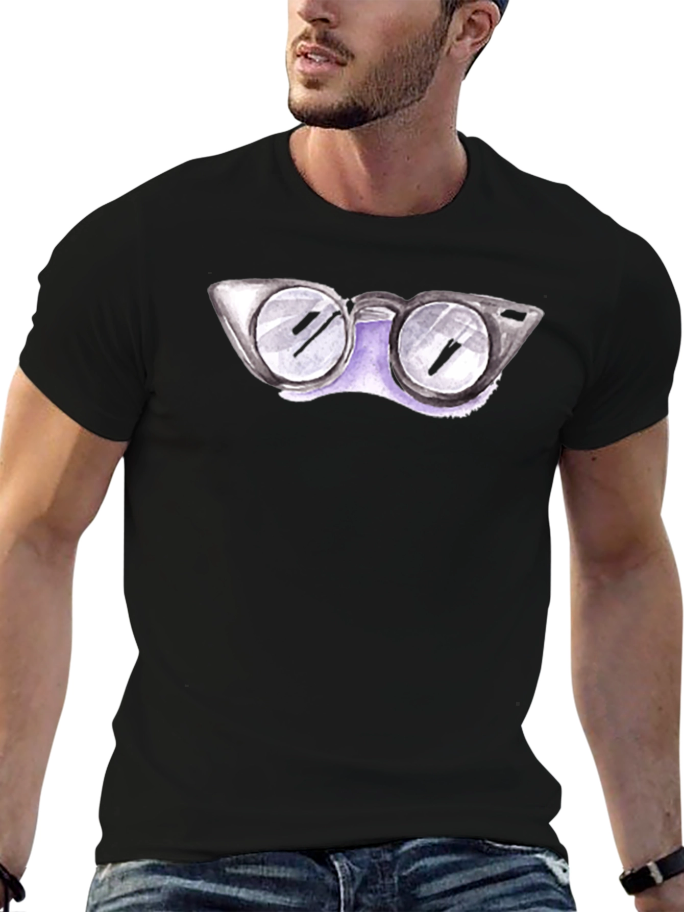 Funky Glasses Tee - Vintage Style Graphic T-Shirt