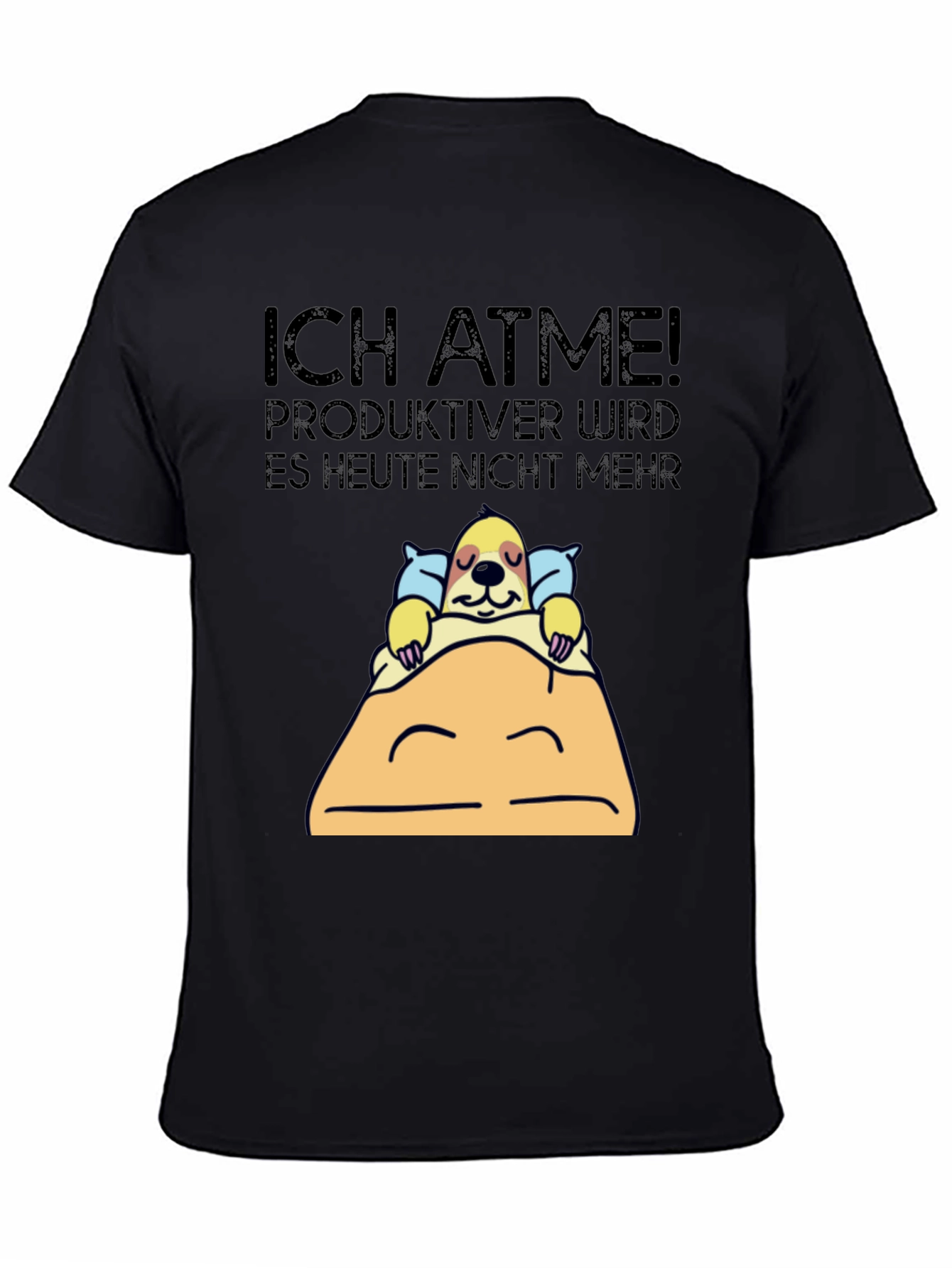 Ich Atme Sloth Graphic Tee - Funny Lazy Day Shirt