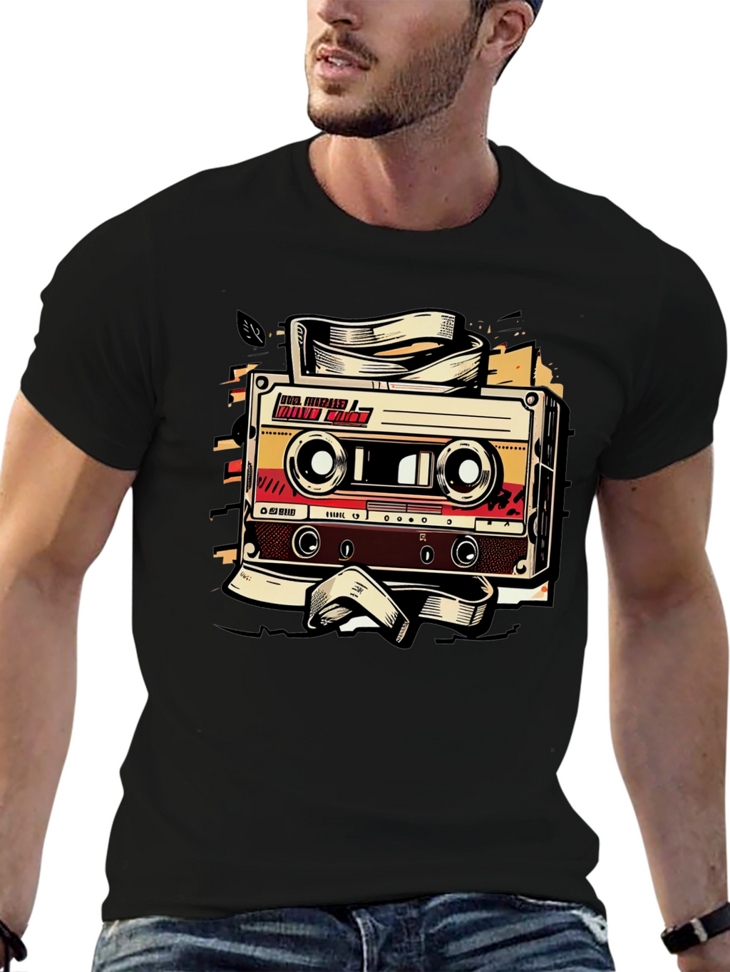 Retro Cassette Tape Graphic Tee