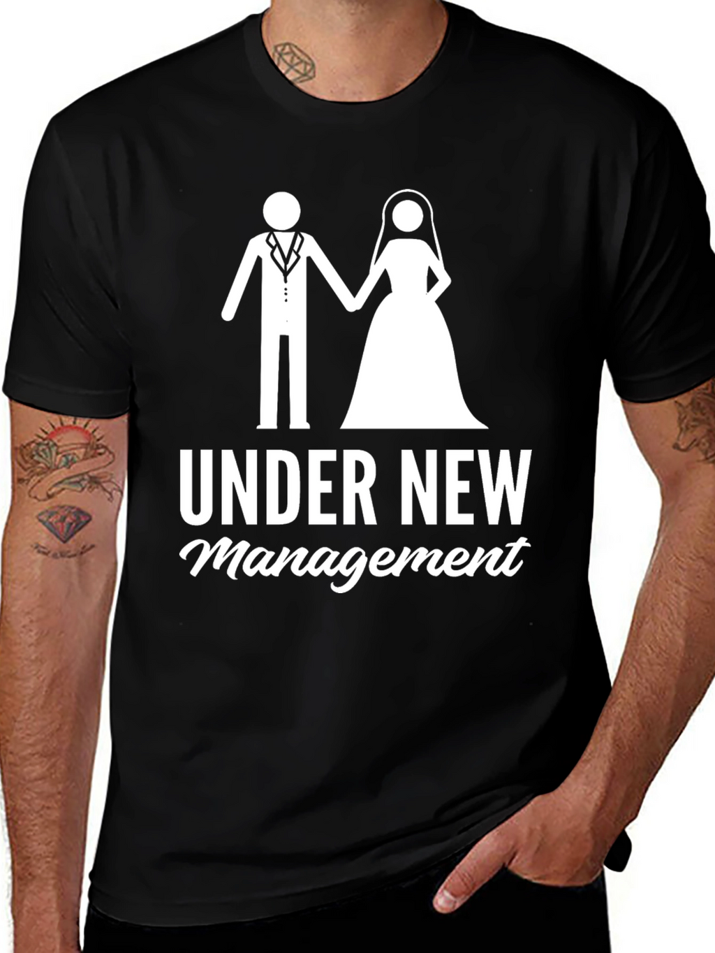 Under New Management Wedding Tee