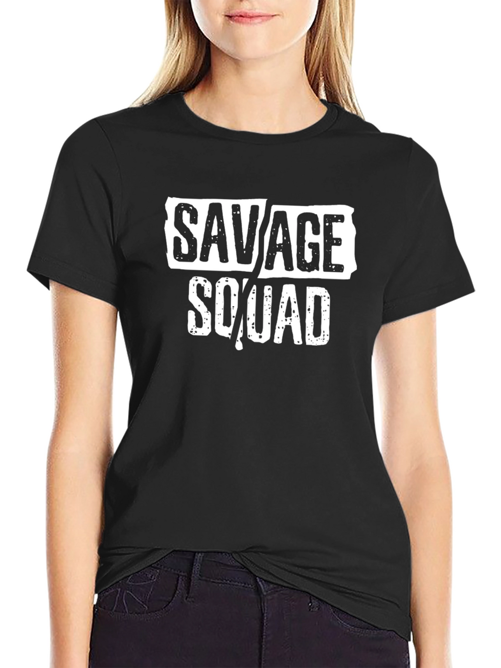 Savage Squad Graphic Black T-Shirt