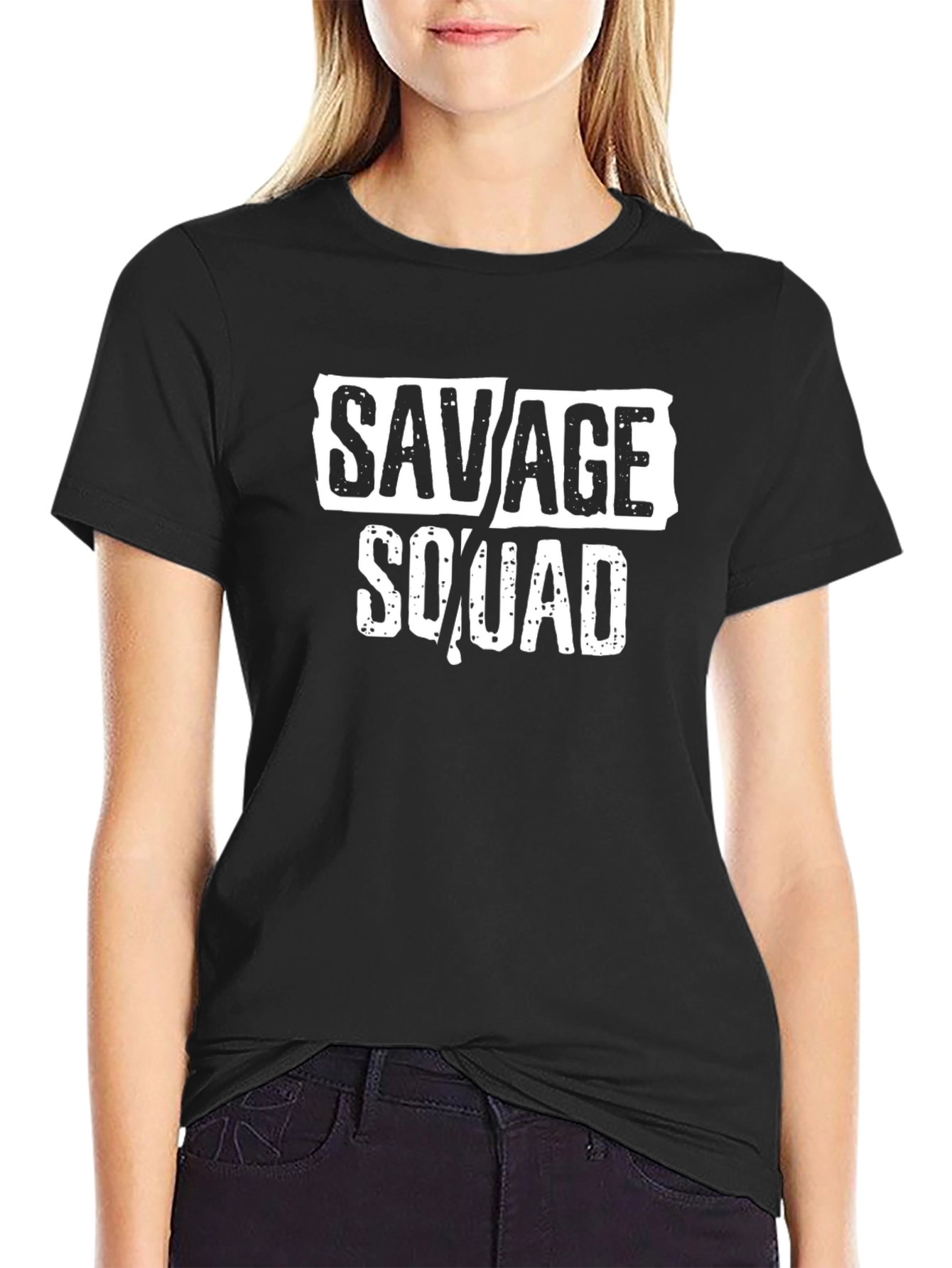Savage Squad Graphic Black T-Shirt