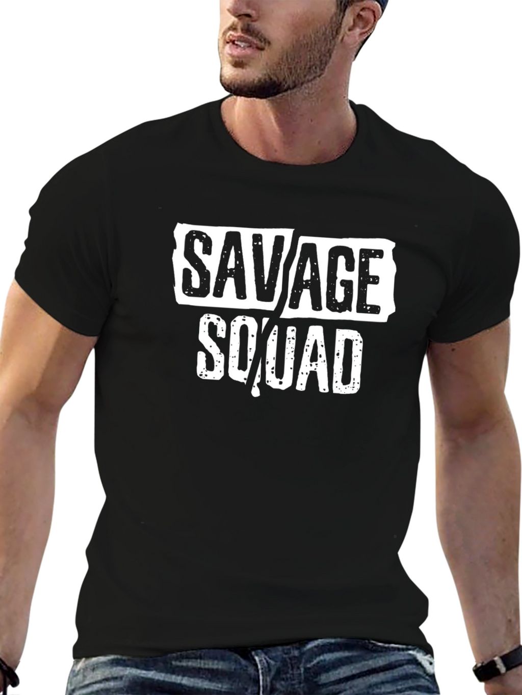 Savage Squad Graphic Black T-Shirt