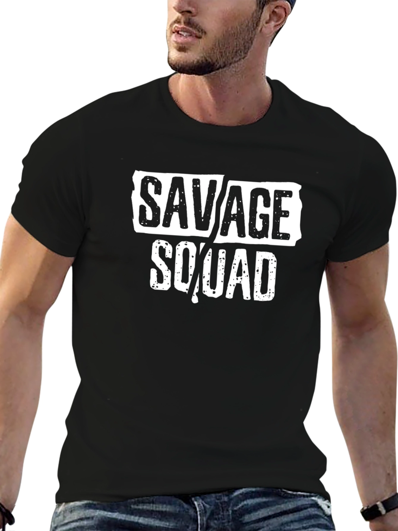 Savage Squad Graphic Black T-Shirt