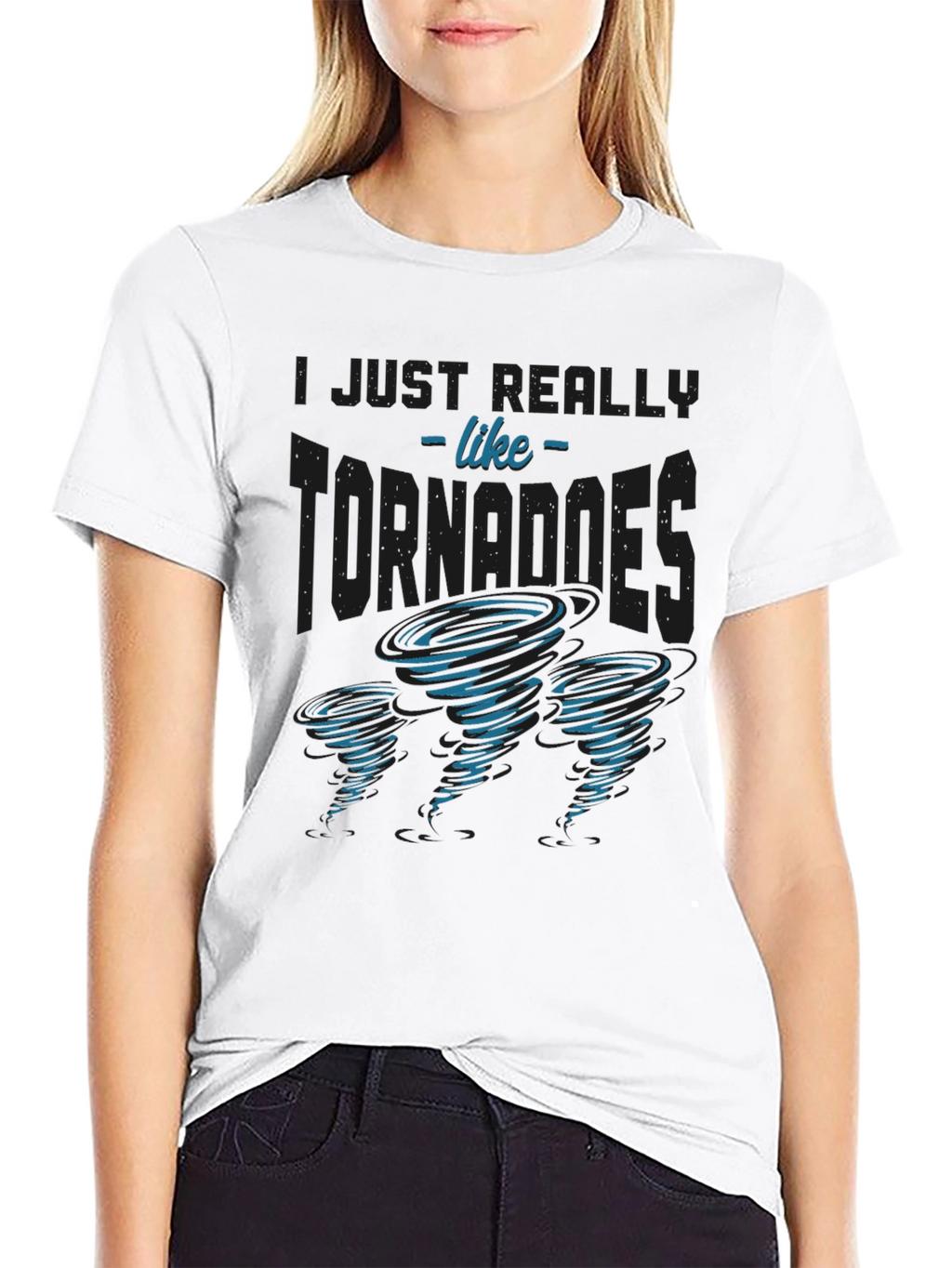 Tornado Enthusiast Graphic T-Shirt - Black