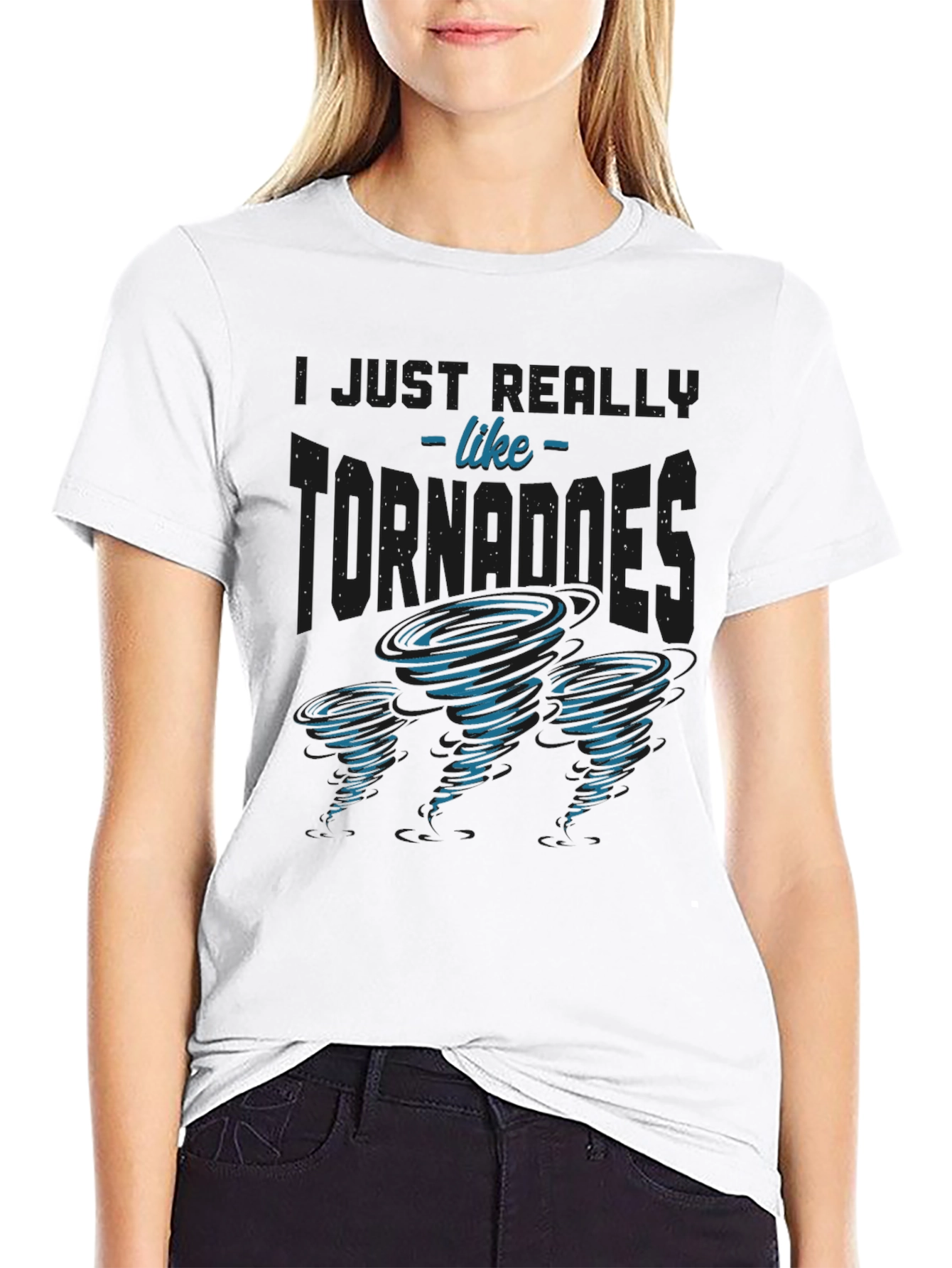 Tornado Enthusiast Graphic T-Shirt - Black