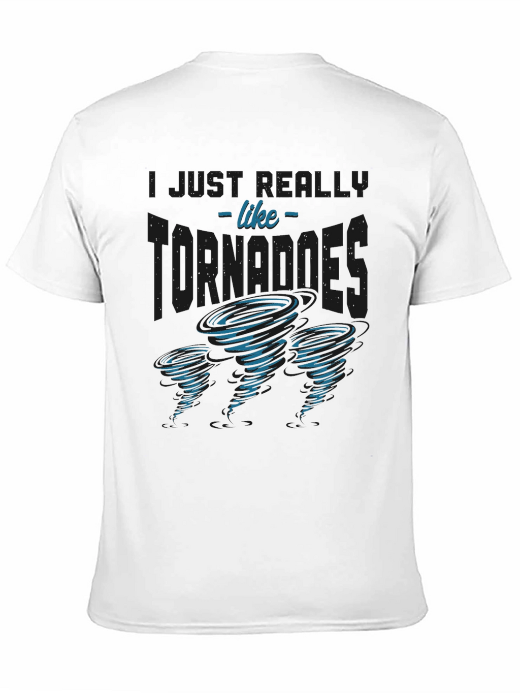 Tornado Enthusiast Graphic T-Shirt - Black