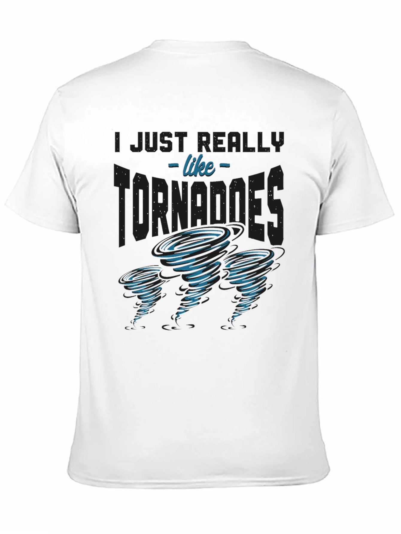 Tornado Enthusiast Graphic T-Shirt - Black