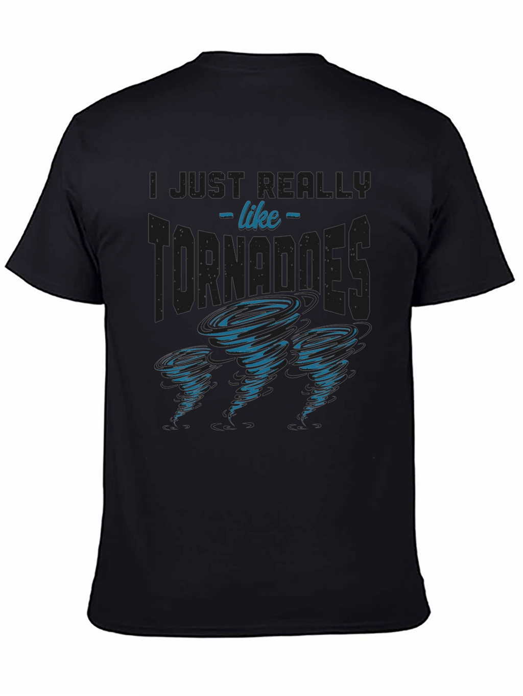 Tornado Enthusiast Graphic T-Shirt - Black