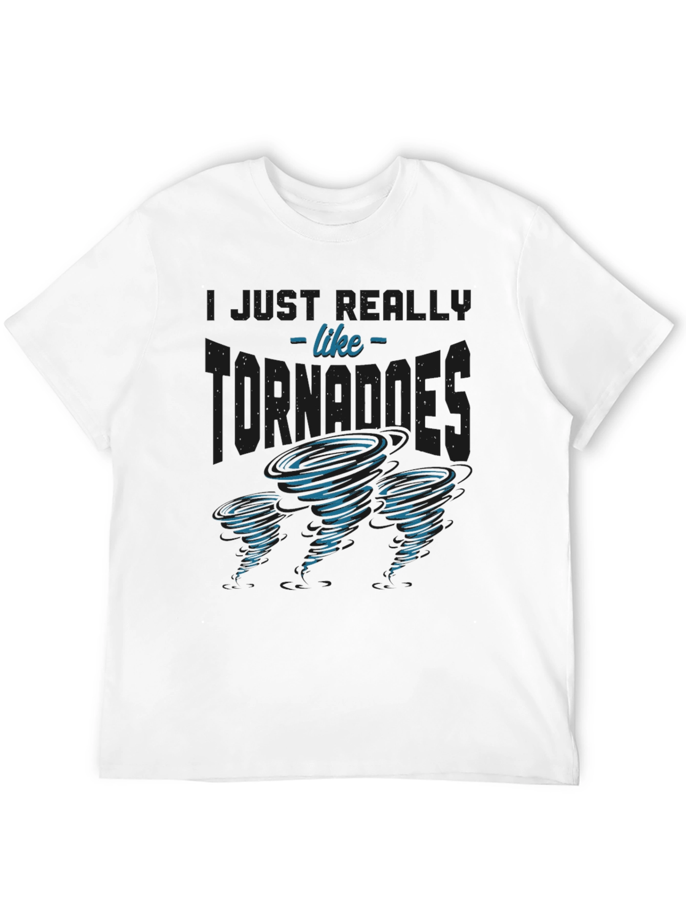 Tornado Enthusiast Graphic T-Shirt - Black