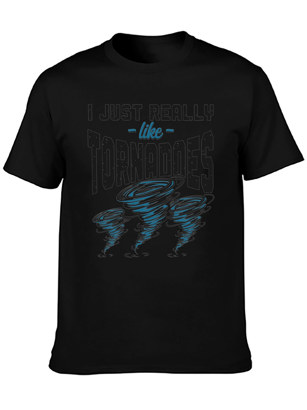 Tornado Enthusiast Graphic T-Shirt - Black