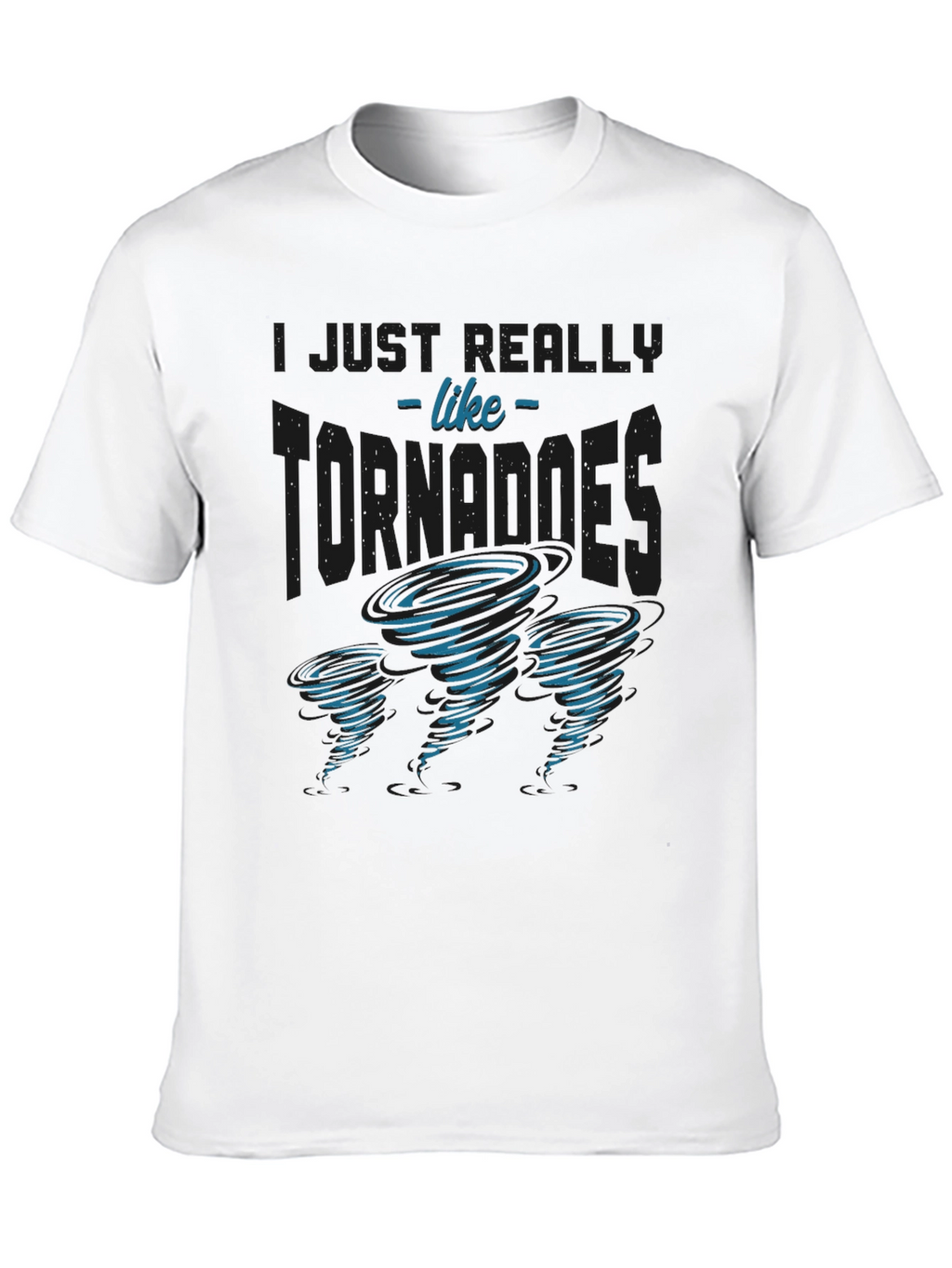 Tornado Enthusiast Graphic T-Shirt - Black