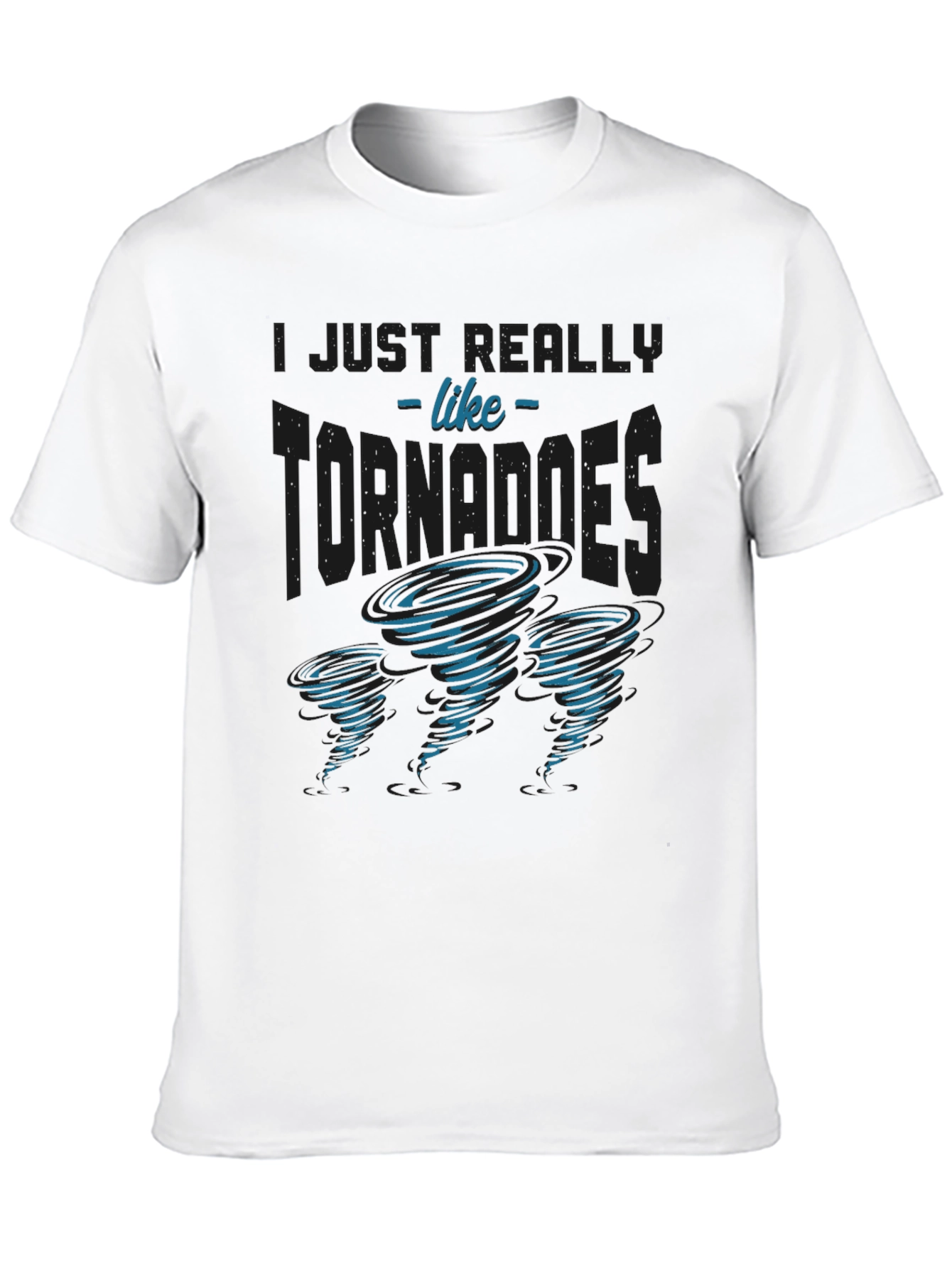 Tornado Enthusiast Graphic T-Shirt - Black