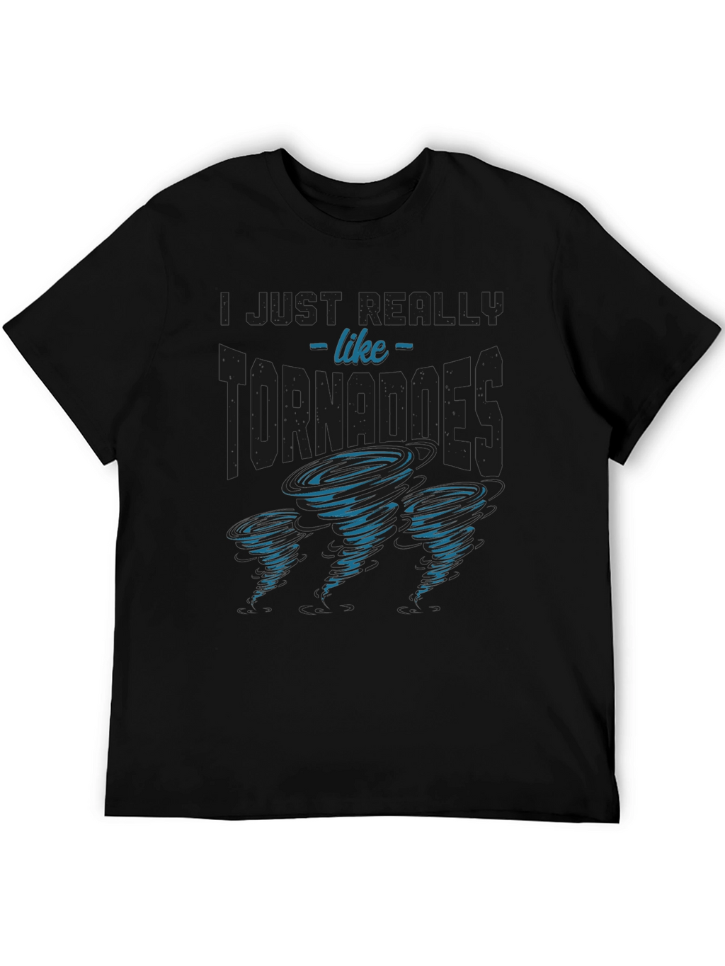 Tornado Enthusiast Graphic T-Shirt - Black