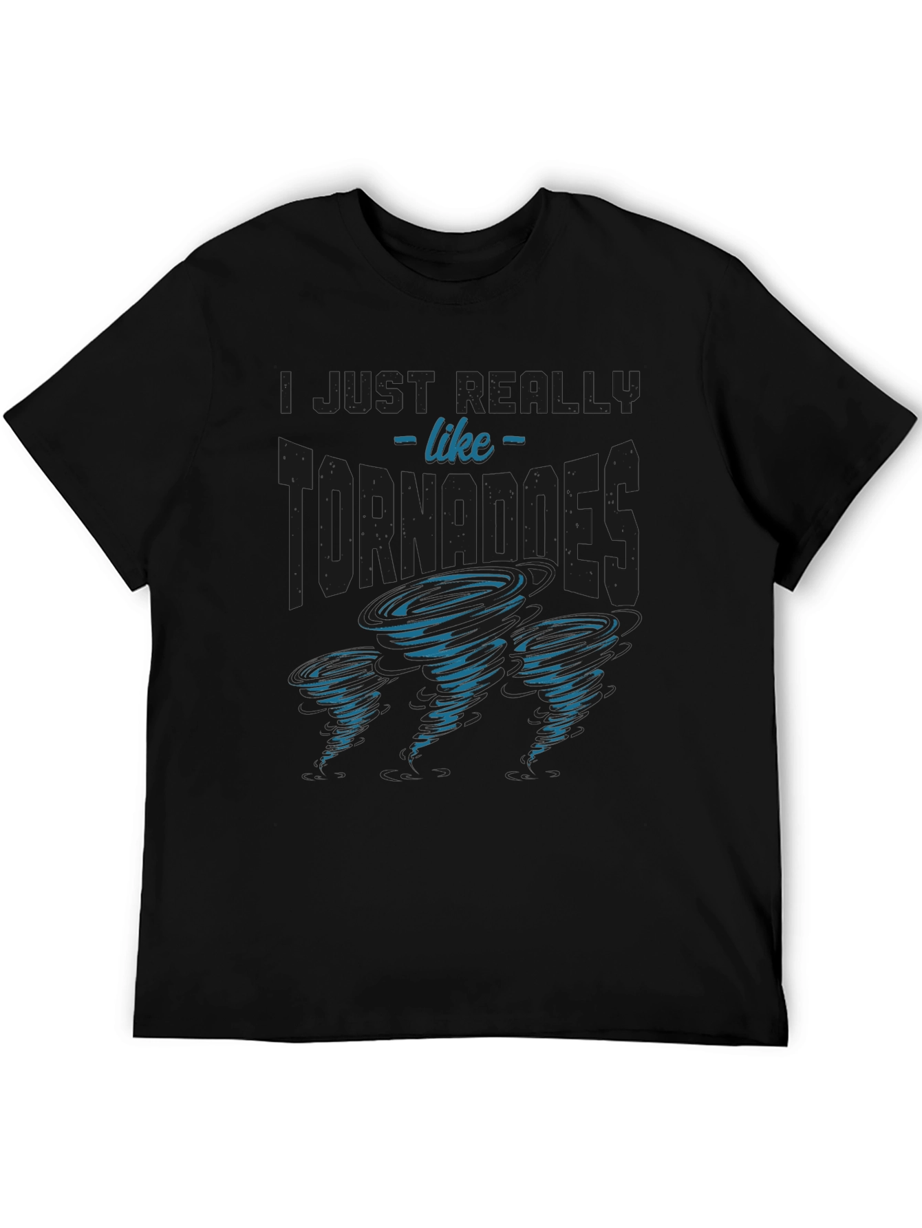 Tornado Enthusiast Graphic T-Shirt - Black
