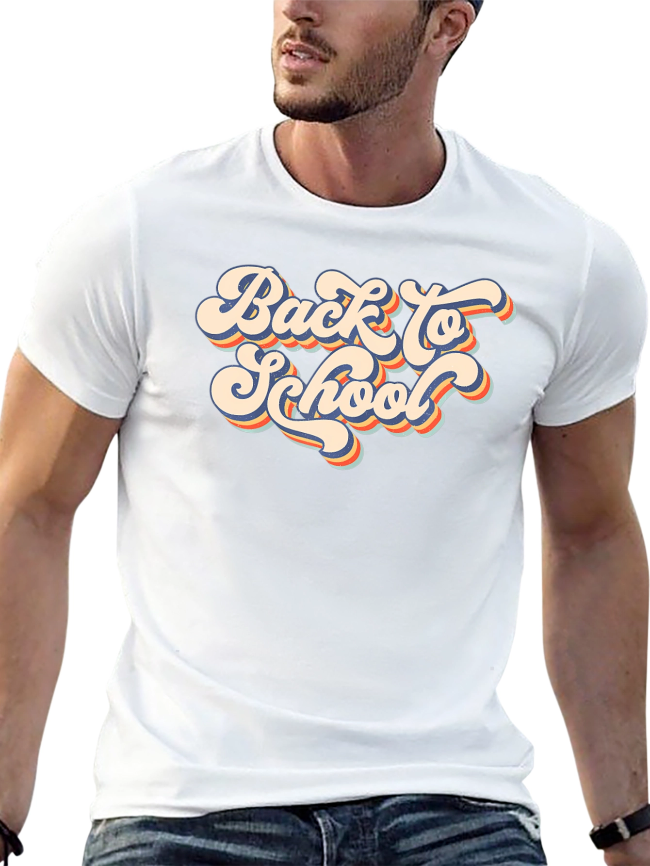 Retro Back to School Black T-Shirt